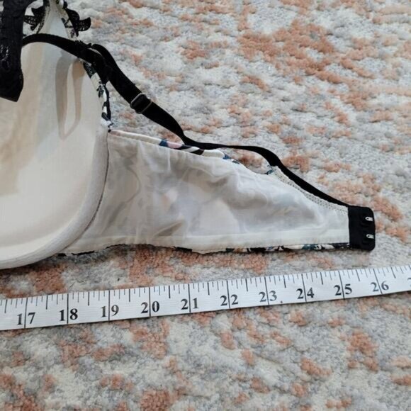 Pleasure State Couture Floral FIligree Bra with Lace Straps - Size 34D - Picture 4 of 6